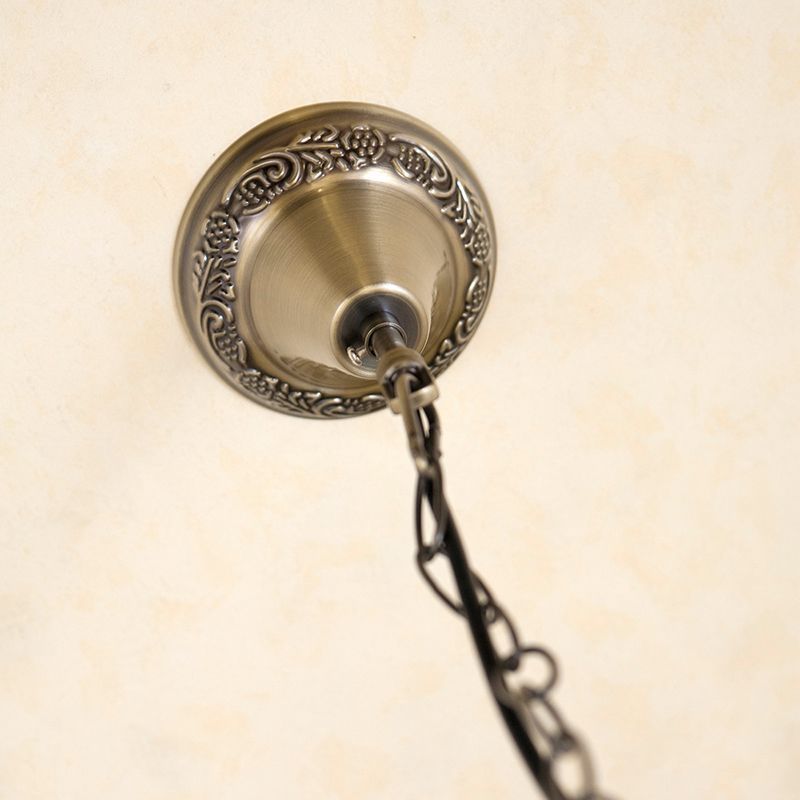 レトロ調 ペンダントライト【LED電球付属】 ティファニー ランプ フラワー