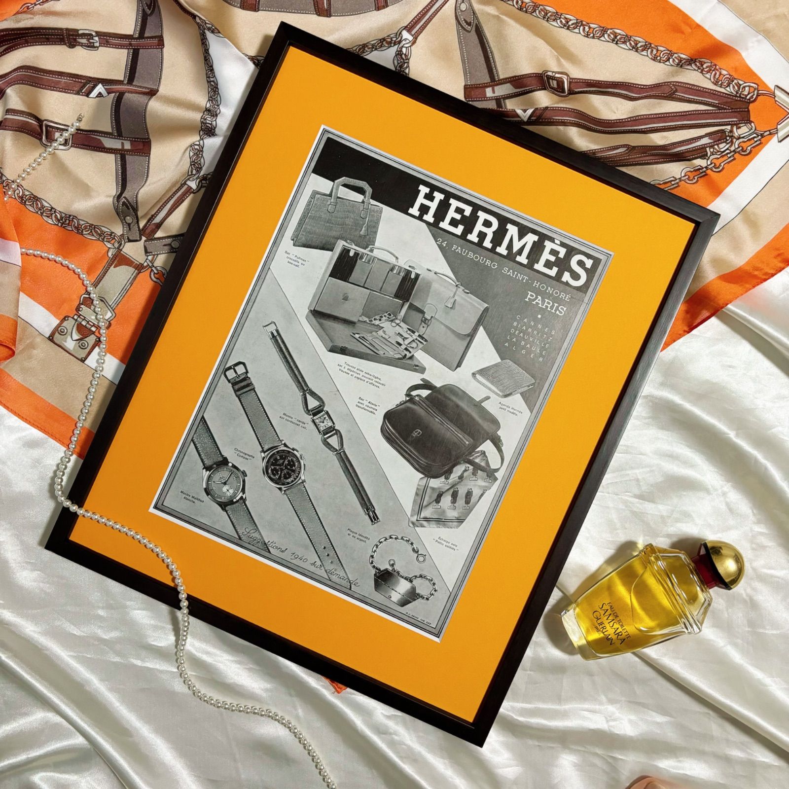 1939 広告＞HERMES エルメス ポスター ヴィンテージ アートポスター