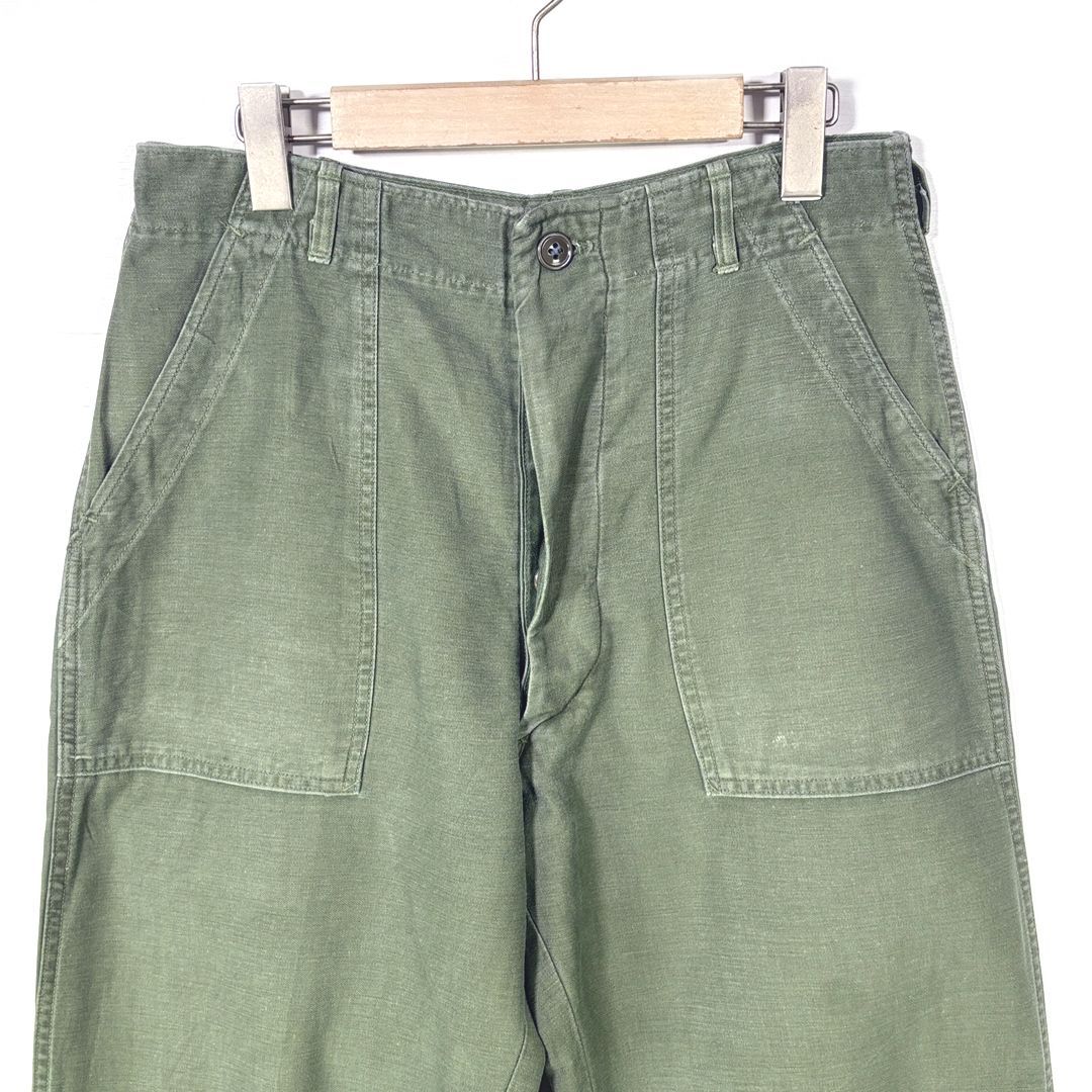 60s 70s U.S.ARMY OG-107 ベイカーパンツ コットンサテン