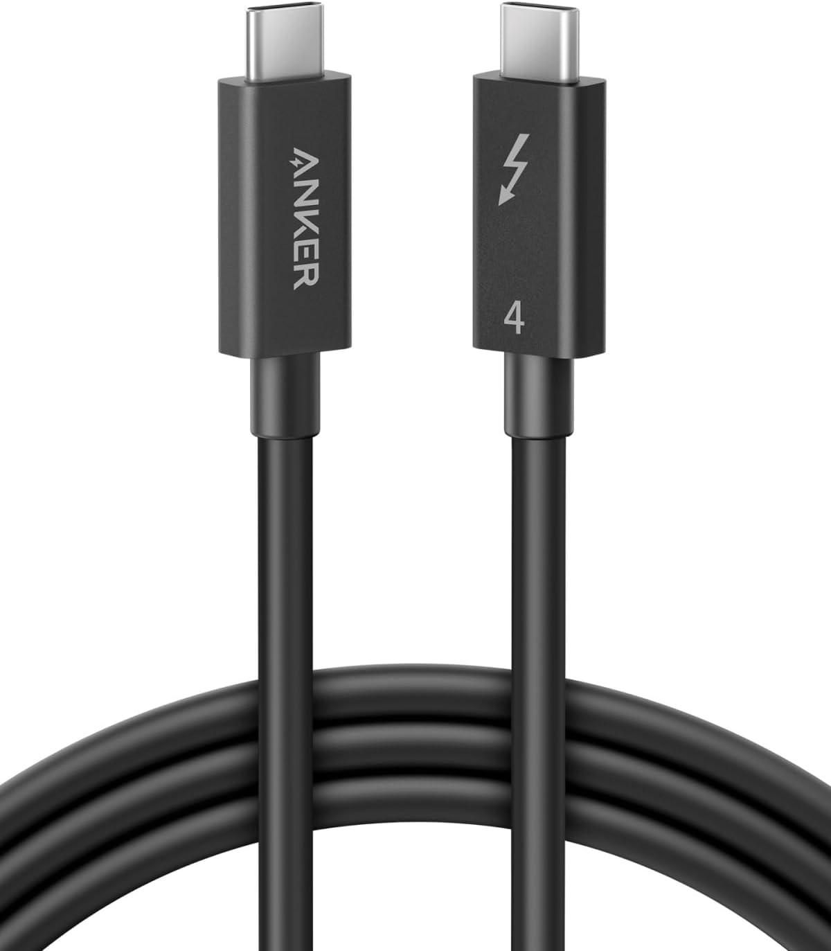 【新品・2営業日で発送】A8489011 Anker USB-C ＆ USB-C ケーブル Thunderbolt 4 (100W、40Gbps) 2.0m