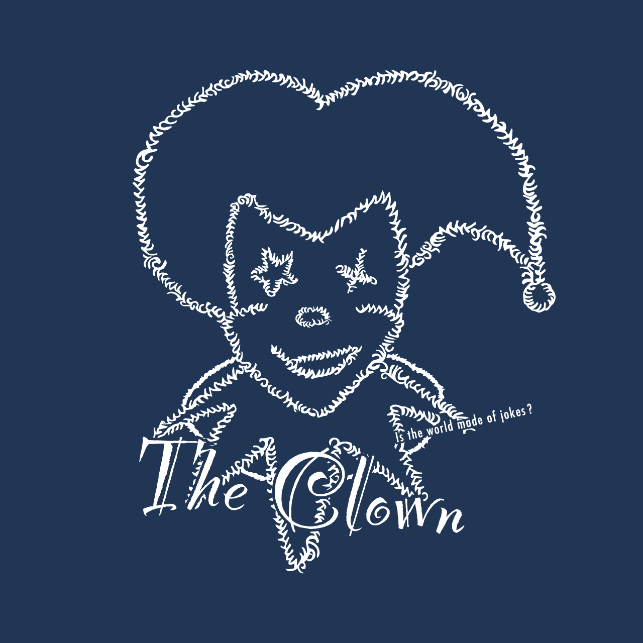 グラフィックロングTシャツ　The Clown Mono / Black -Long-