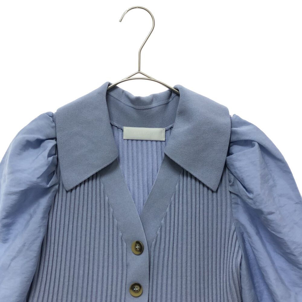 CELFORD ワンピース パフスリーブ半袖 CELFORD - セルフォード ワンピース パフスリーブ 半袖 白の通販