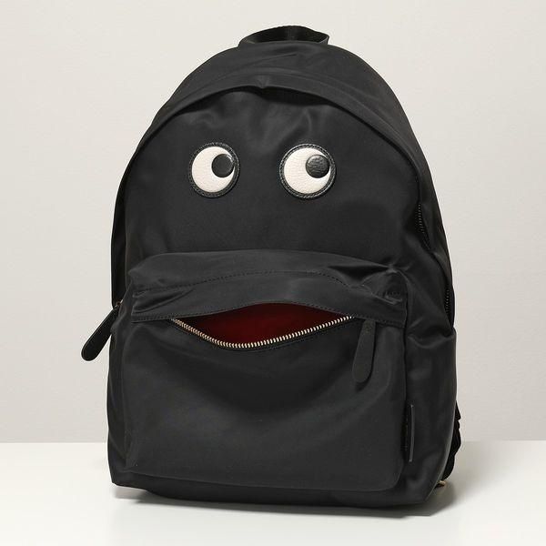 ANYA HINDMARCH アニヤハインドマーチ バックパック BACKPACK EYES アイズ レディース ナイロンリュック 鞄 Black