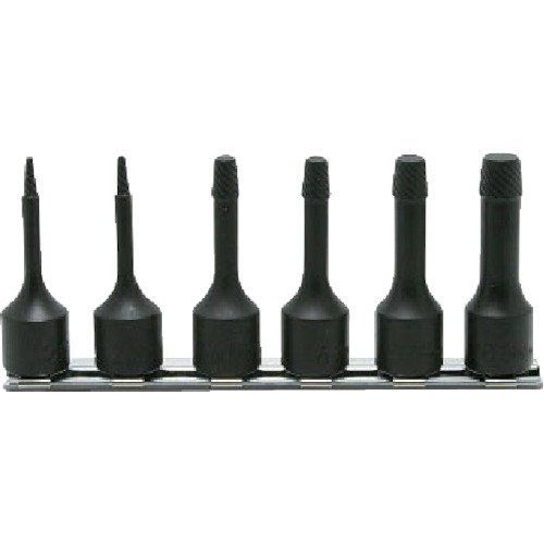 全長 : 60mm 山下工業研究所 コーケン 3/8(9.5mm)SQ. ボルトツイスターレールセット 全長60mm 6ヶ組 RS3129/6-L60
