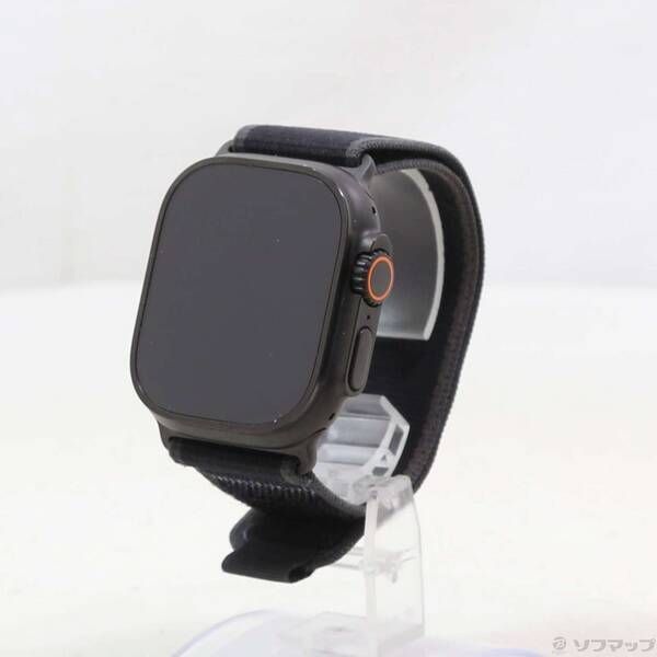 〔 品〕 Apple Watch Ultra 2 GPS Cellular 49mm ブラックチタニウムケース ブラックトレイルループ 368