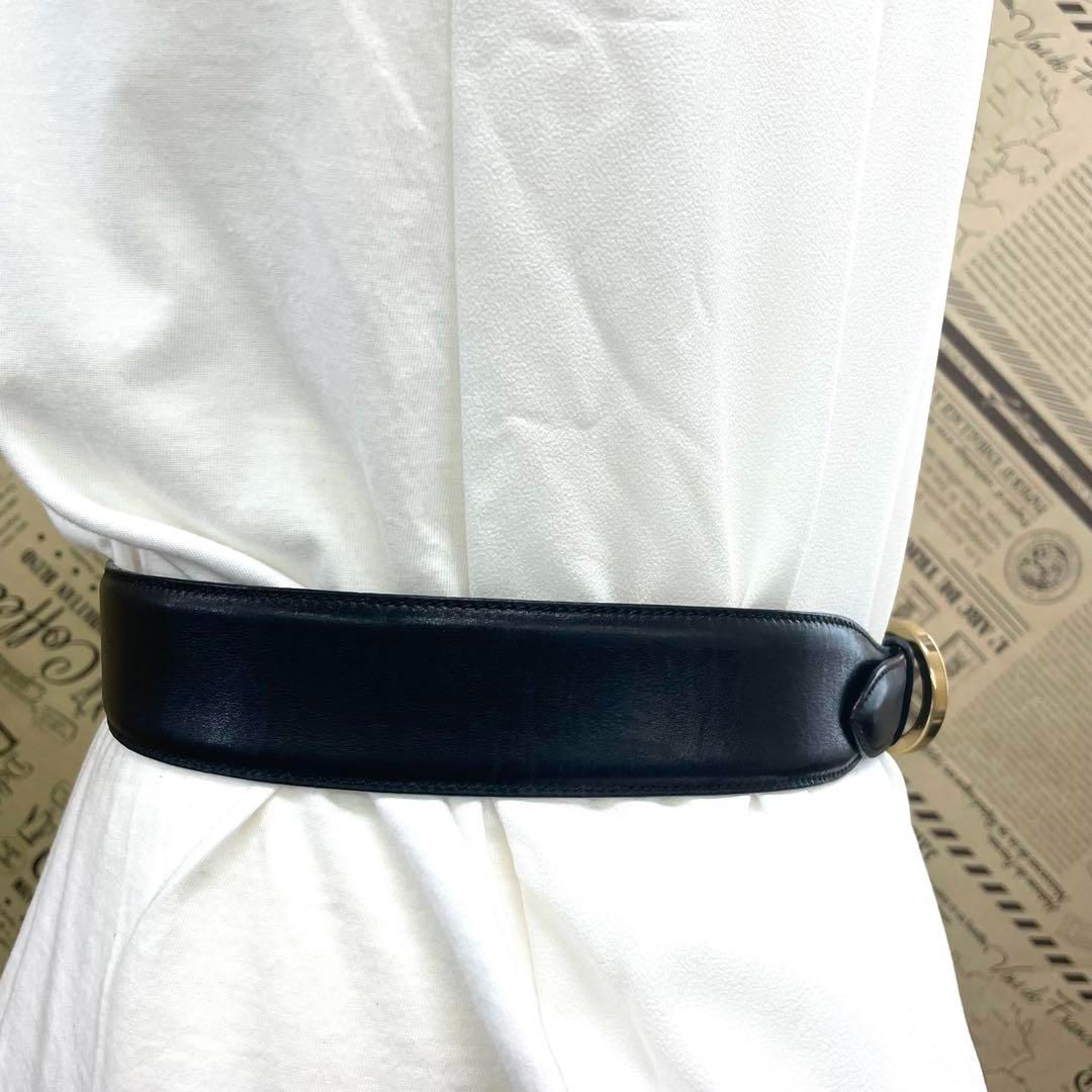 フェラガモ ベルト ガンチーニ 黒 革 レディーズ ビジネス FW93 - メルカリ