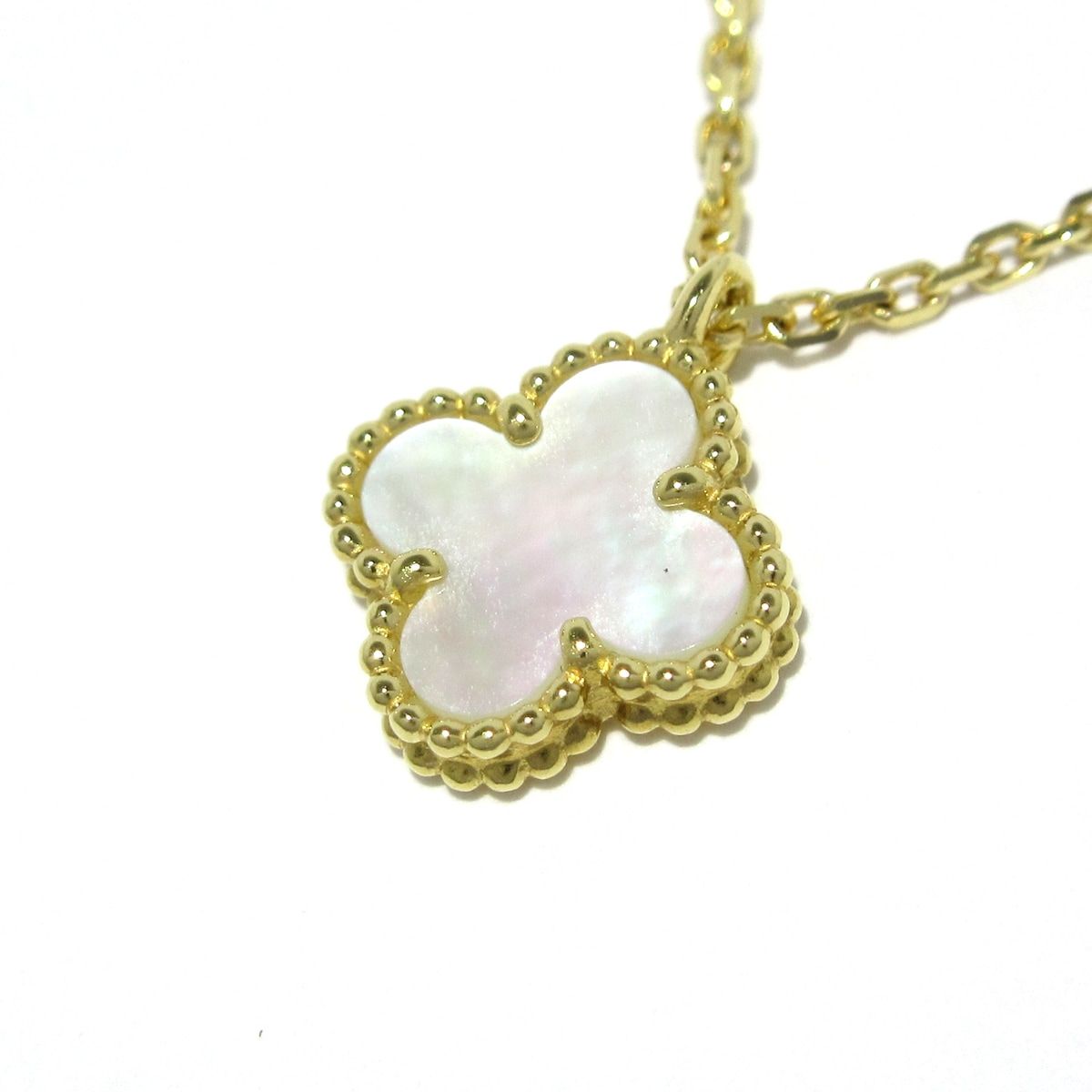 VanCleef u0026 Arpels(ヴァンクリーフu0026アーペル) ネックレス美品  スウィートアルハンブラ VCARF69100 K18YG×マザーオブパール