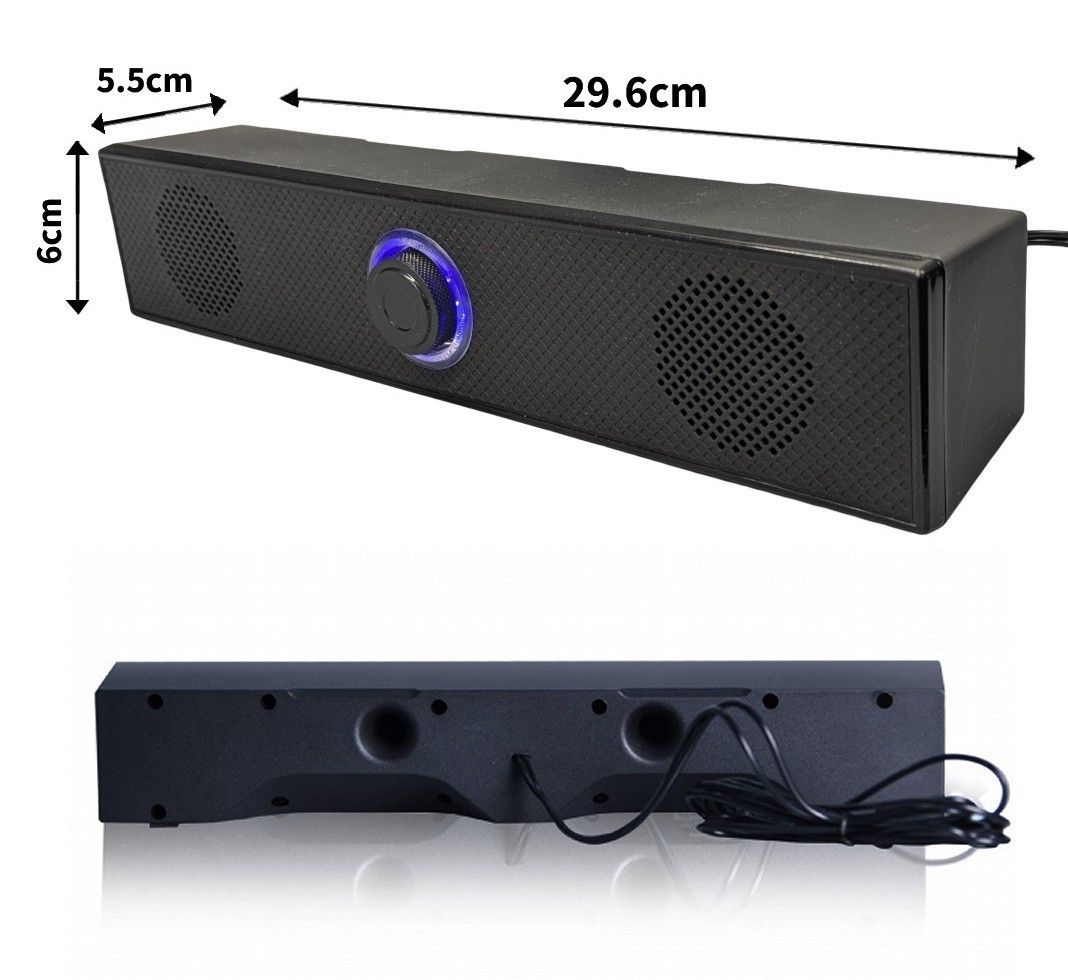 Bluetooth&USB ダブルスピーカー サウンドバー 4Dステレオ 有線