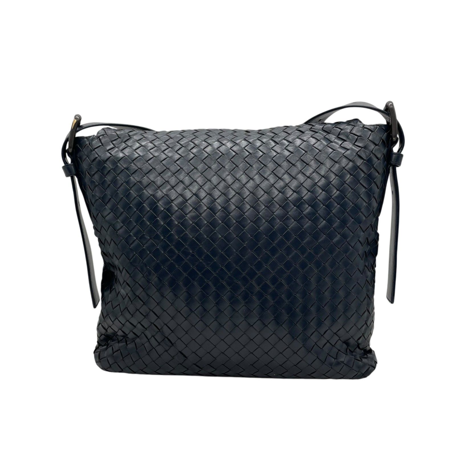 美品 ボッテガヴェネタ メッセンジャーバッグ イントレ レザー 斜め掛け メンズ BOTTEGA VENETA ボッテガヴェネタ イントレチャート ショルダー