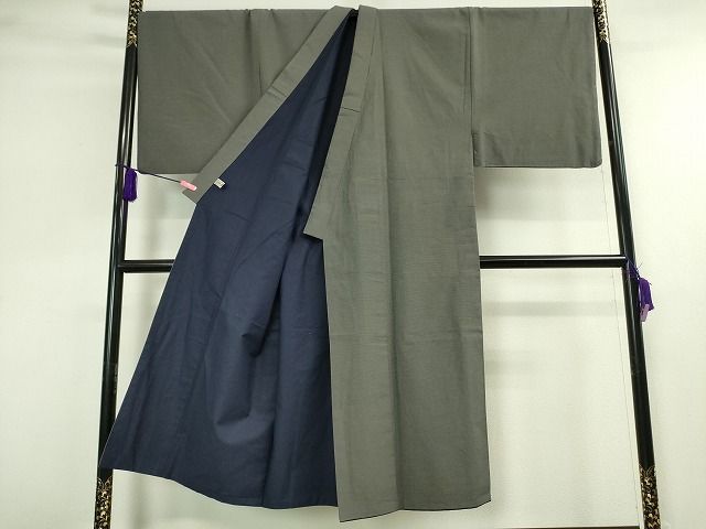 平和屋本店■極上　男性　綿薩摩　東郷織物謹製　手織　みじん格子　逸品　DZAA1760kh4 平和屋本店□極上 男性 綿薩摩 東郷織物謹製 手織 みじん格子 逸品