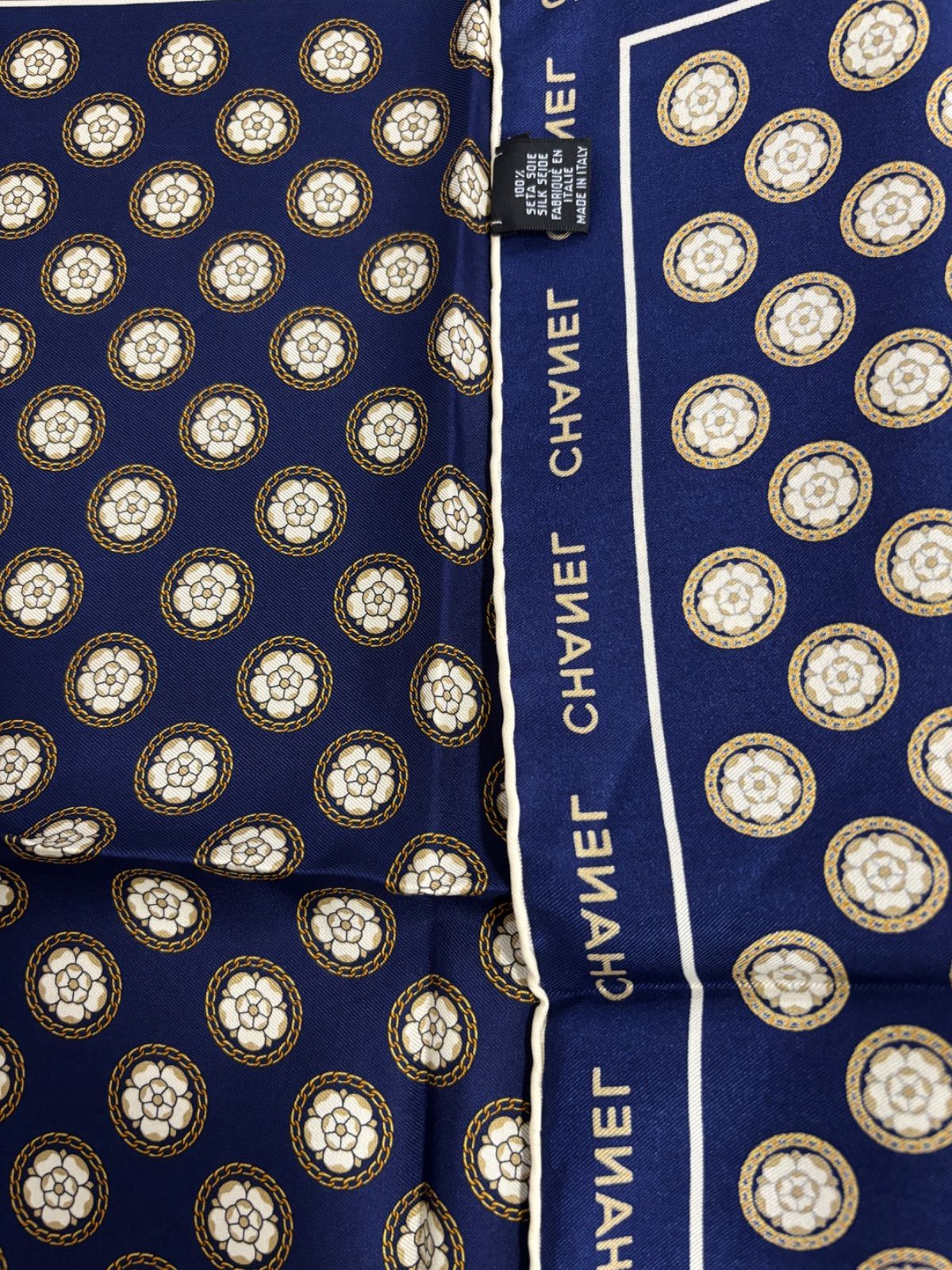 新品未使用　レア物 CHANELシャネル大判シルクスカーフ エアライン CHANEL - レア Chanel シャネル 大判 スカーフの通販 by lisa