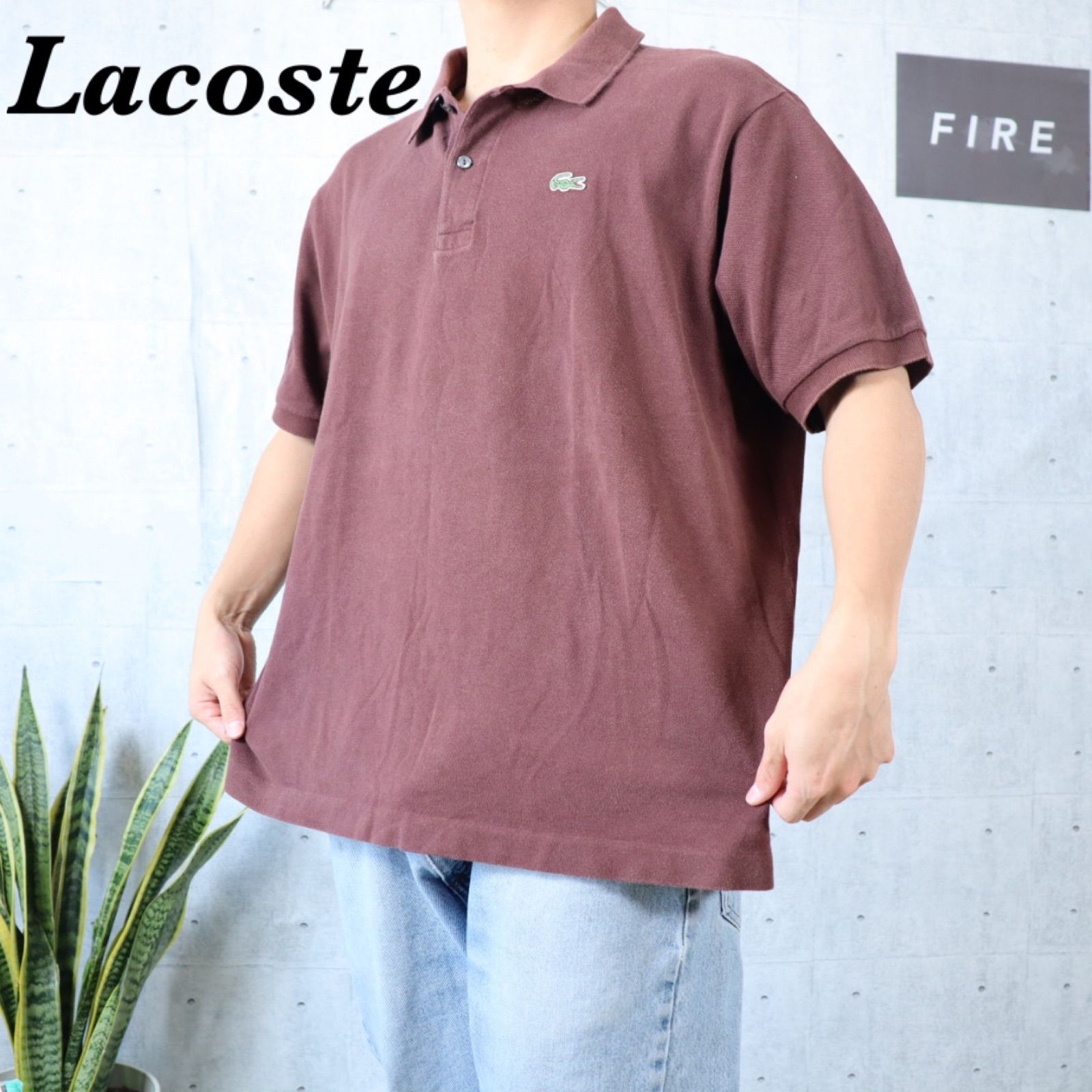 品数豊富！ ブランド古着！ペルー製 LACOSTE マルチカラー ポロシャツ