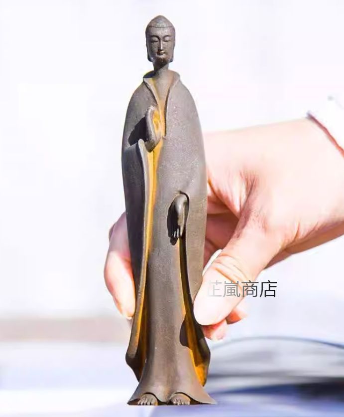 仏教美術 北魏仏像 釈迦牟尼如来仏 置物（阿弥陀如来 木彫り