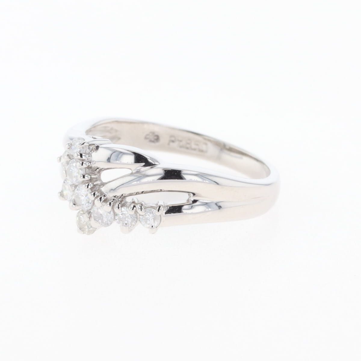 ダイヤモンド リング 12号pt850 PT850 ダイヤリング