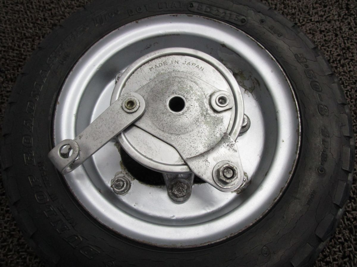 KV75 フロントホイール ブレーキドラム ▲Z739 KV075A カワサキ KV075AE キャブ車