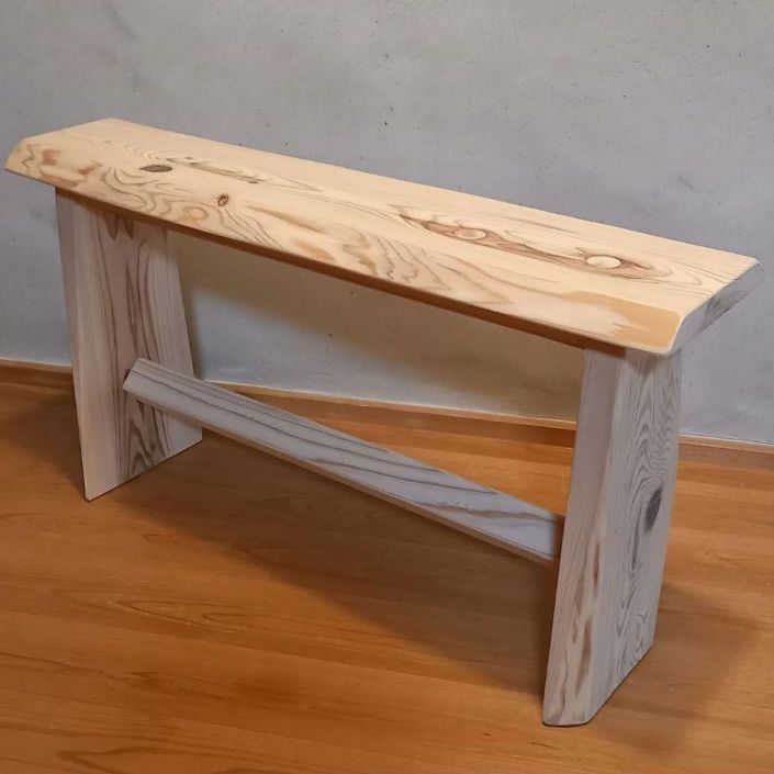 ｜国産杉 節あり無垢材スツール｜ベンチ 椅子 木製家具