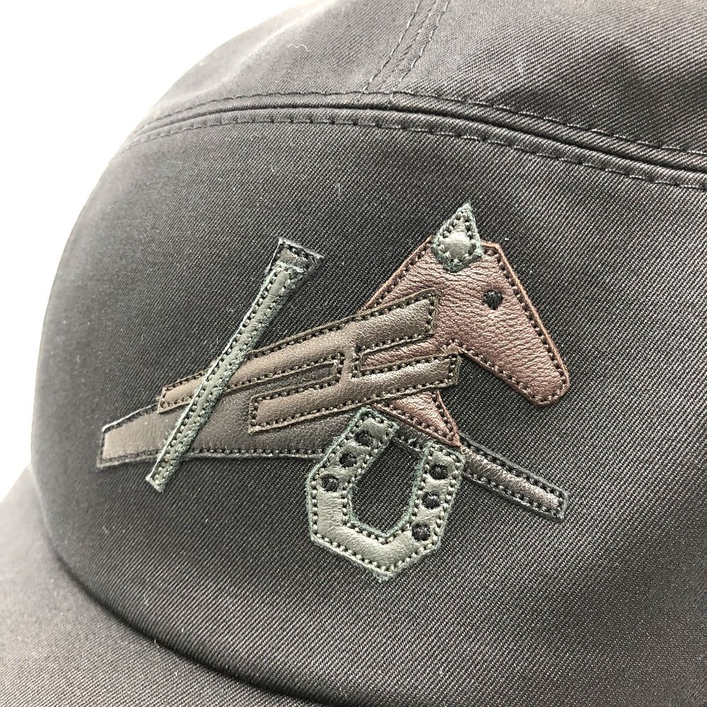 エルメス セリエ キャップ 帽子 コットン ブラック 未使用 - メルカリ