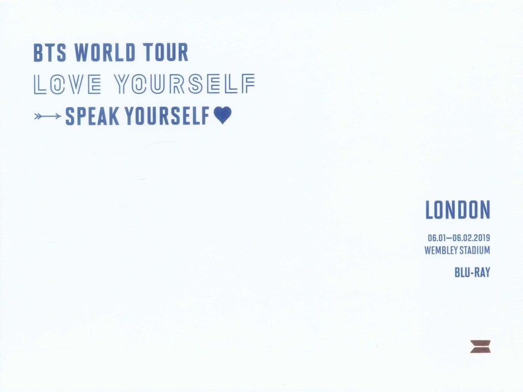 bts LY speak yourself London blu-ray盤 BTS WORLD TOUR LOVE YOURSELF : SPEAK YOURSELF LONDON BLU-RAY