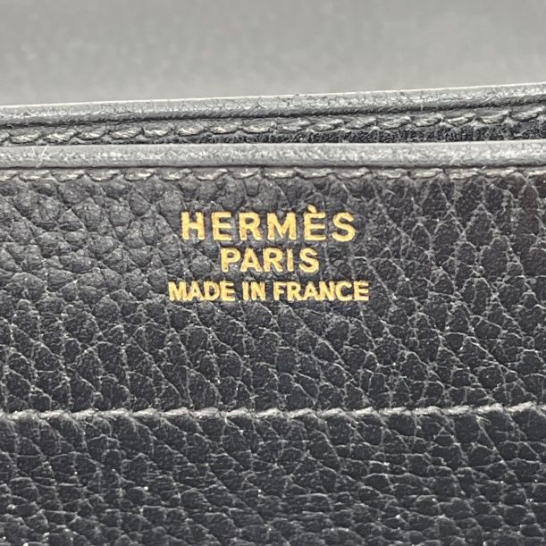 ◆◆HERMES エルメス サックアデペッシュ41 ビジネスバッグ 〇Y 1995年 レザー ブラック