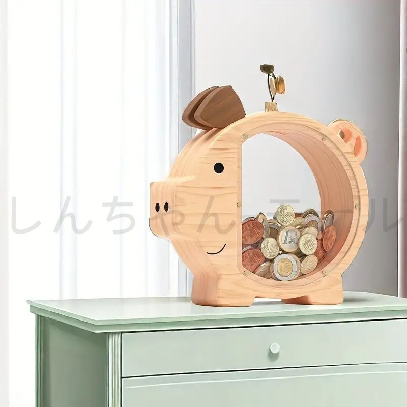 ドングリ型 木製 貯金箱 ドングリ型 木製 貯金箱 どんぐり貯金箱