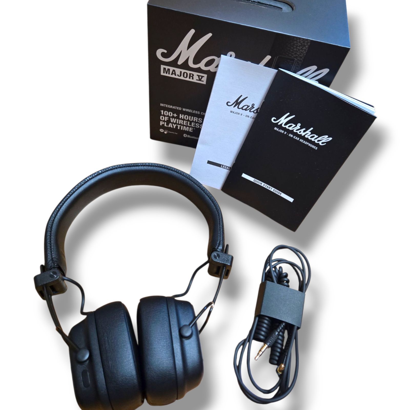 Marshall ワイヤレスオンイヤーヘッドホン Marshall オンイヤーワイヤレスヘッドホン ブラック MAJOR5BLACK