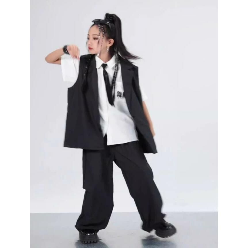 半袖男の子女の子ヒップホップジャズダンス衣装