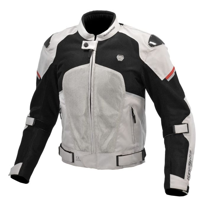【新品・5営業日で発送】コミネ(Komine) JK-1573 PROT CBN MESH JKT L.GY／BK 2XL 品番:07-1573／L.GY／BK／2XL