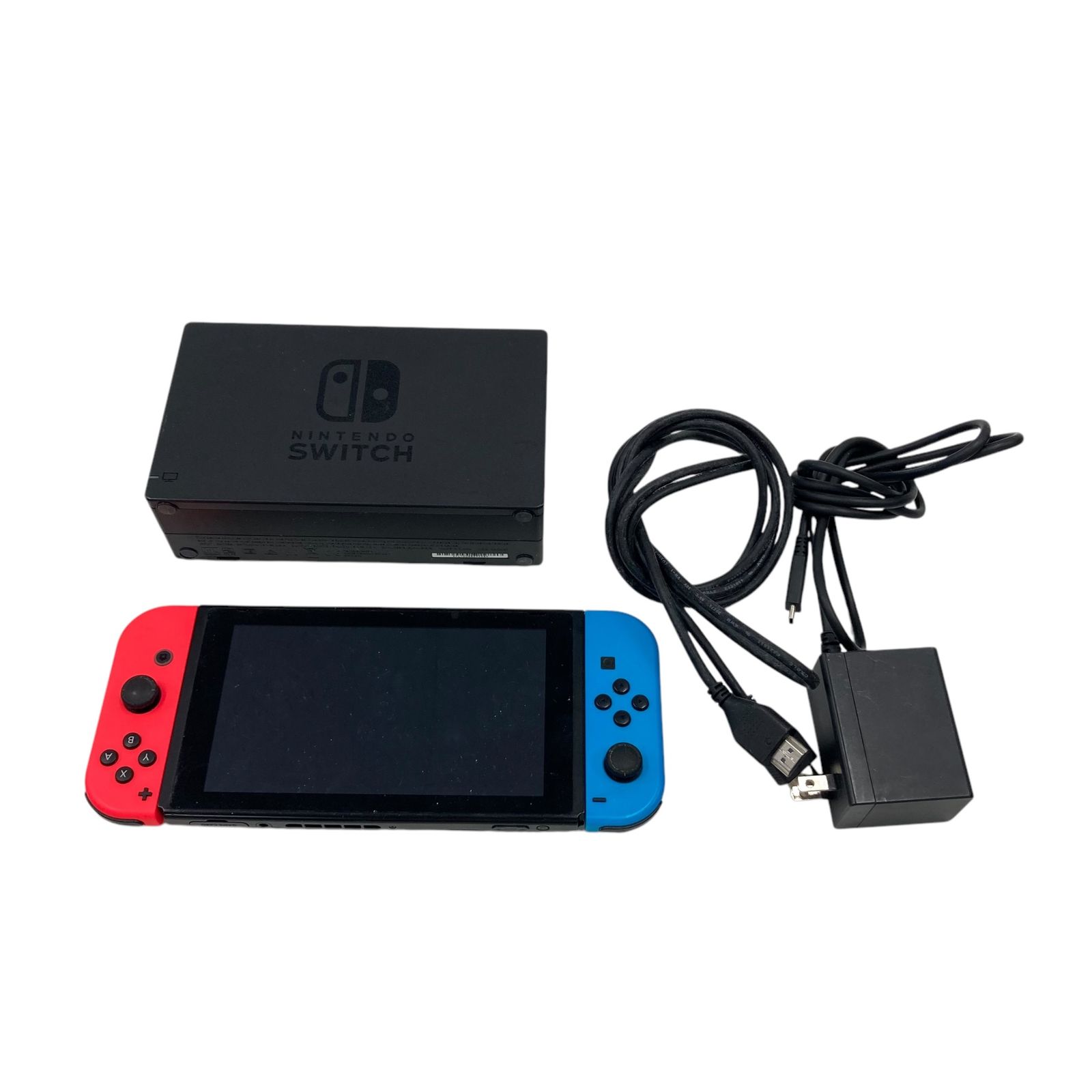 Nintendo Switch HAC-001 Joy-Con本体接続部分 故障有り あつまれどうぶつの森 カセット付き 250304HM090184|250304HM090182