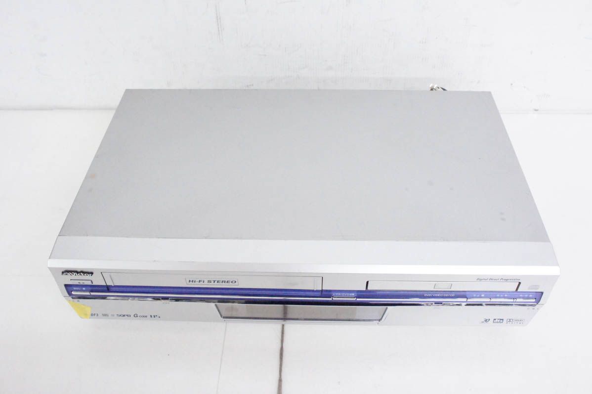 JVC Victor DVDプレーヤー一体型VHSビデオ HR-DF3 【公式通販】