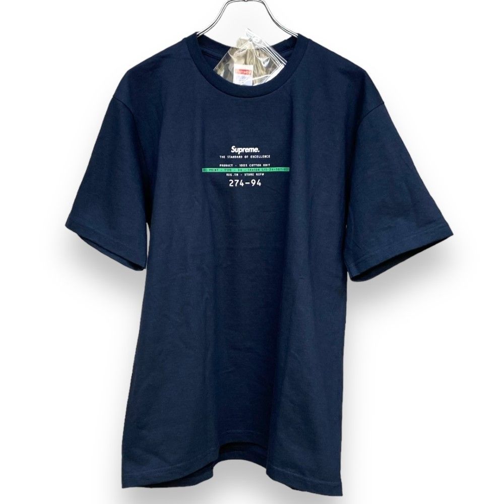 SUPREME 24SS Standard Tee スタンダードTシャツ Mサイズ ネイビー - メルカリ