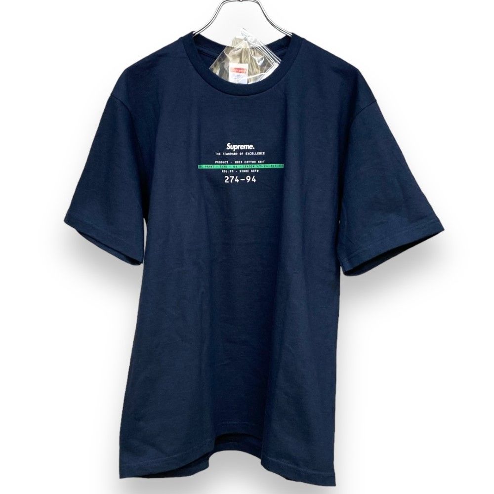SUPREME 24SS Standard Tee スタンダードTシャツ Mサイズ ネイビー 