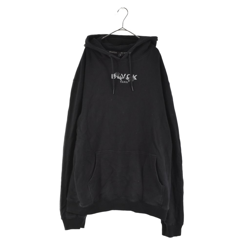 【BLVCK PARIS】Blvck Bold Cropped Hoodie ブラック 海外限定 