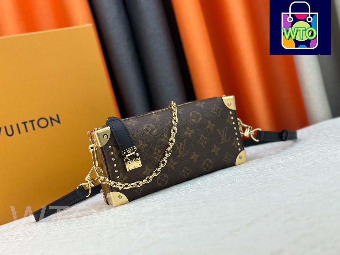 LVルイヴィトンの伝統的なハードケースはインスピレーションを汲み取り 柔らかい牛革のために 革はリベットの縁と金属S-lockロックに溶け込んでいる-WTO輸入