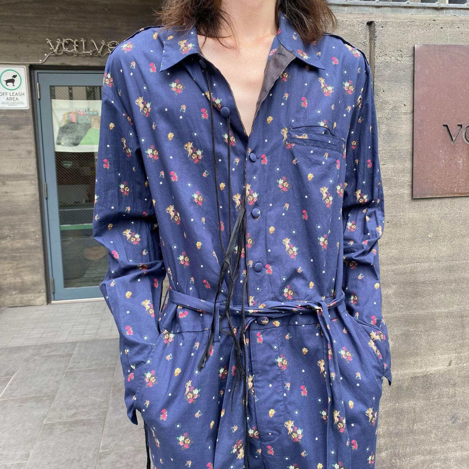 Midorikawa ミドリカワ 23SS ジャンプスーツ ブルー系 モデル身長