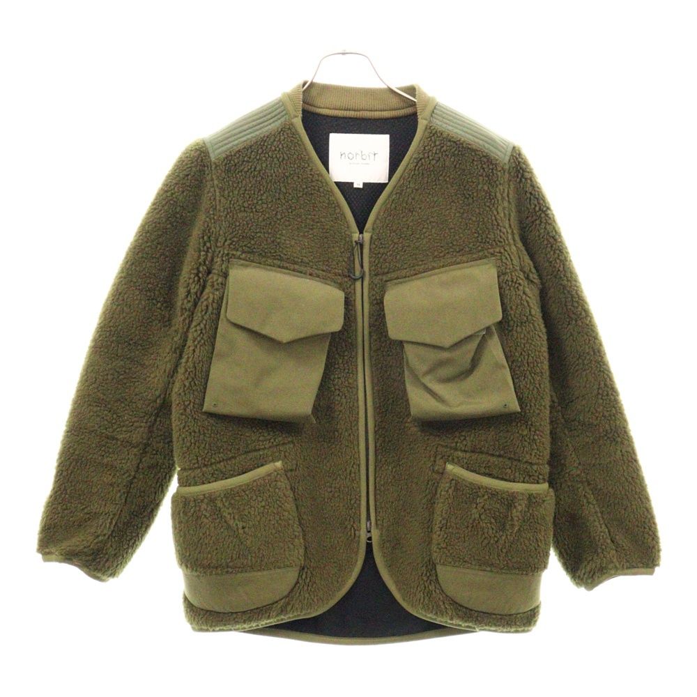 NORBIT ノービット WOOL BOA JACKET ウール ボア ジャケット カーキ HNJK-015 NORBIT (ノービット) WOOL BOA JACKET ウール ボア ジャケット カーキ