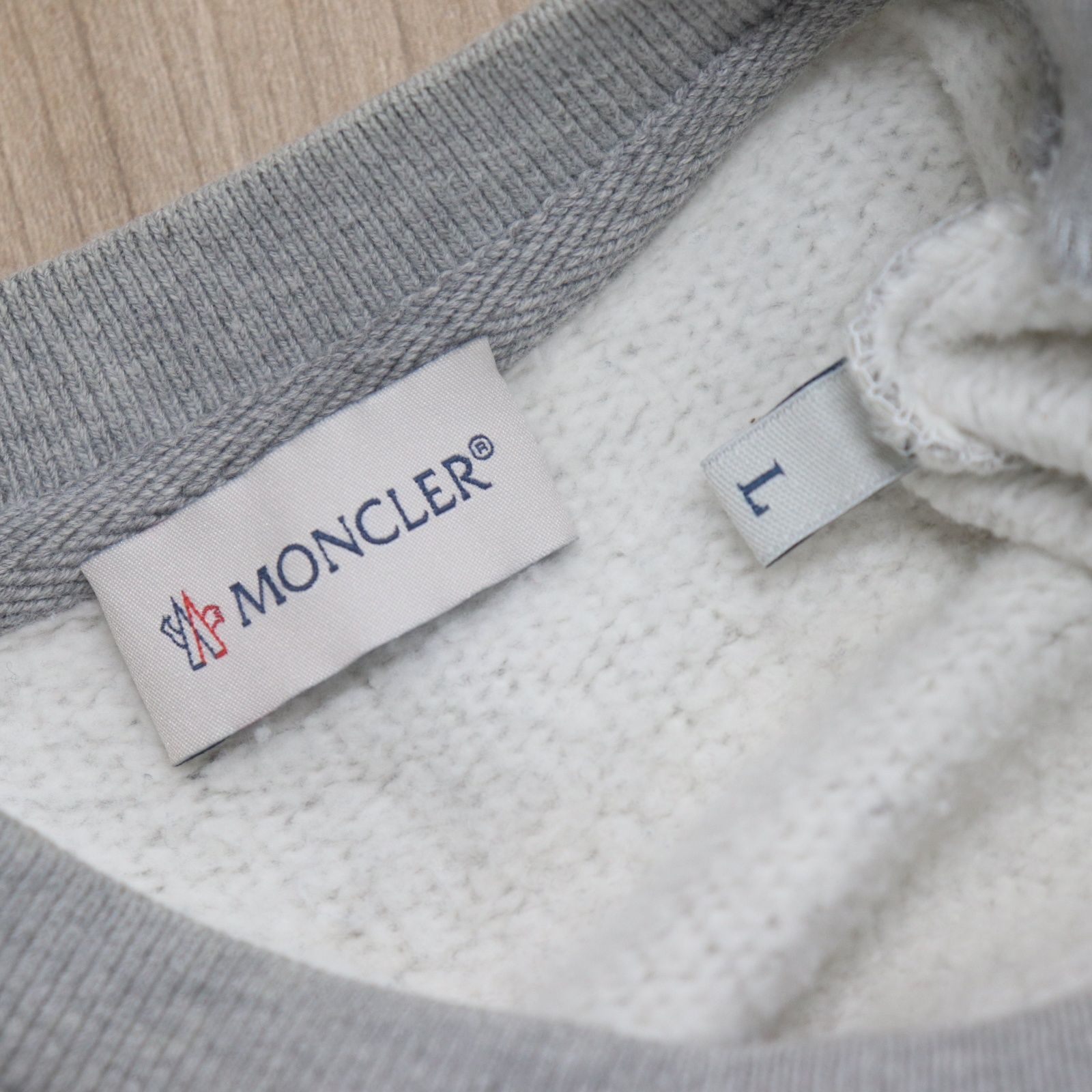 IT2VDITXGMZ1 国内正規 MONCLER モンクレール MAGLIA GIROCOLLO トレーナー サイズL スウェット グレー