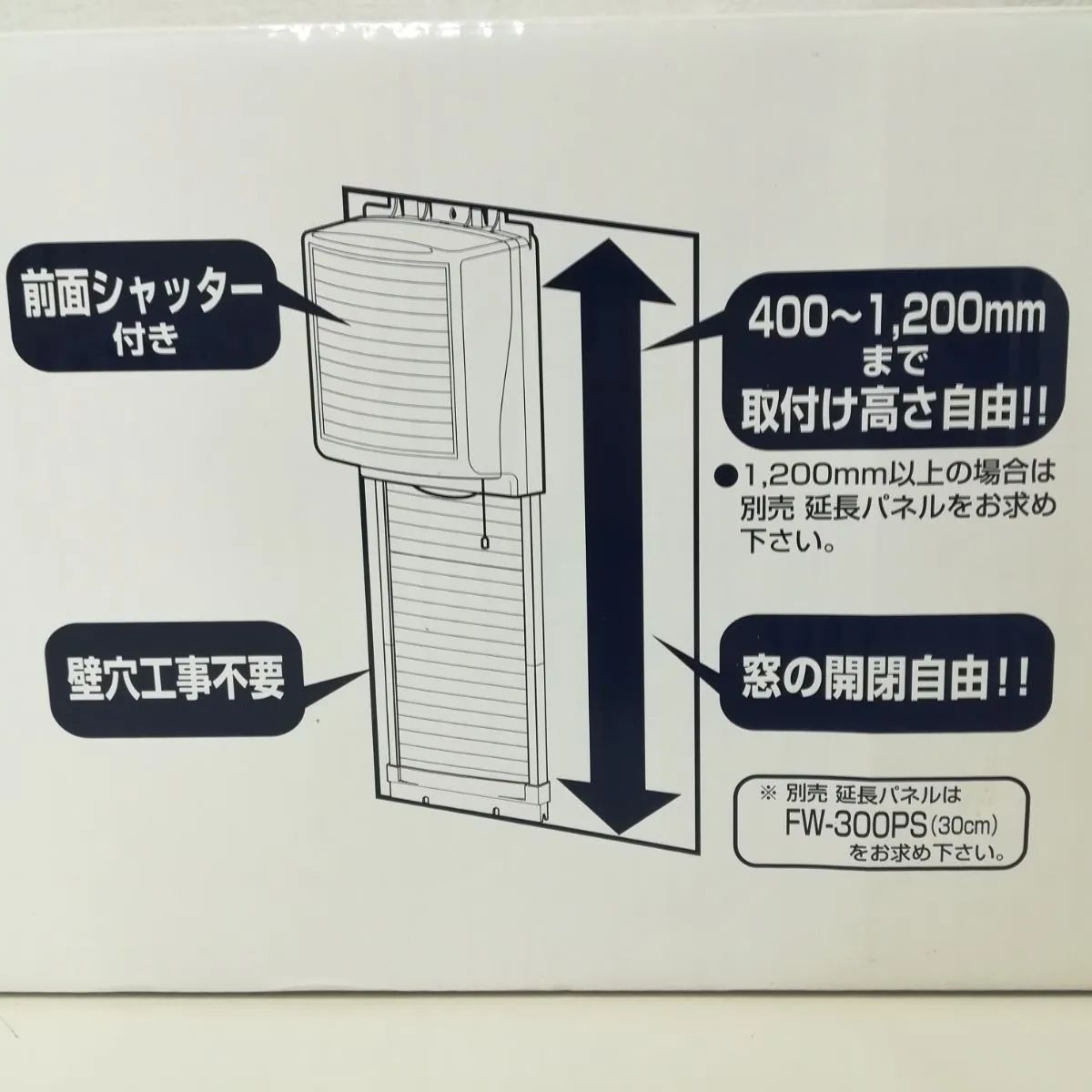 未使用・開封保管品】NIHON DENKO 日本電興 窓用換気扇 FW-20G