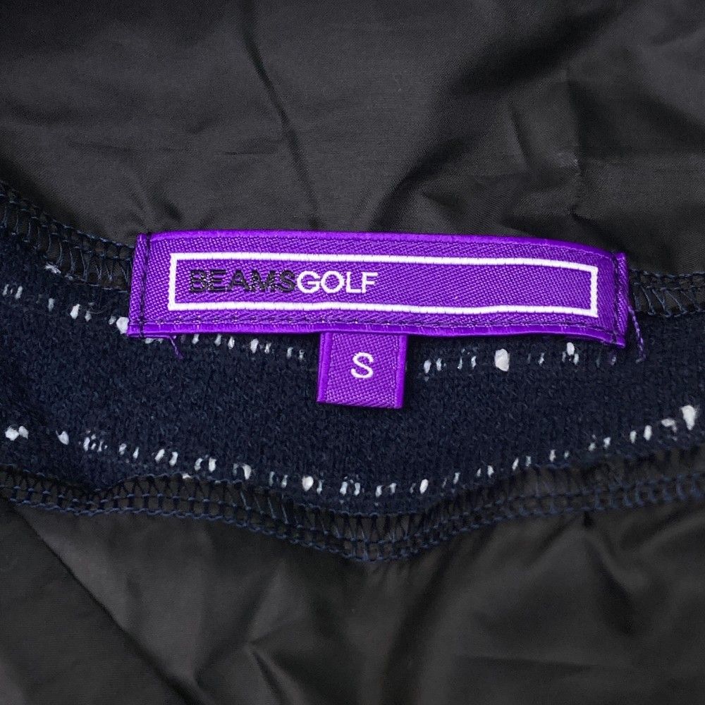 サイズ：S BEAMS GOLF ビームスゴルフ  ハイネック 長袖Tシャツ ボーダー柄 ネイビー系 [240101420683] ゴルフウェア レディース ストスト BEAMS GOLF ビームスゴルフ ハイネック 長袖Tシャツ ボーダー柄