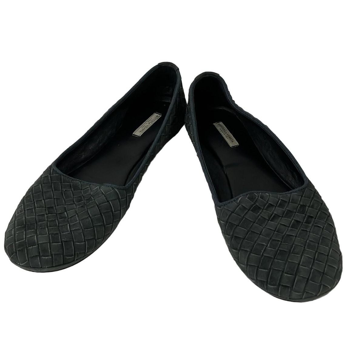 BOTTEGA VENETA ボッテガヴェネタ フラットシューズ 37 1|2 レディース - ダークグレー