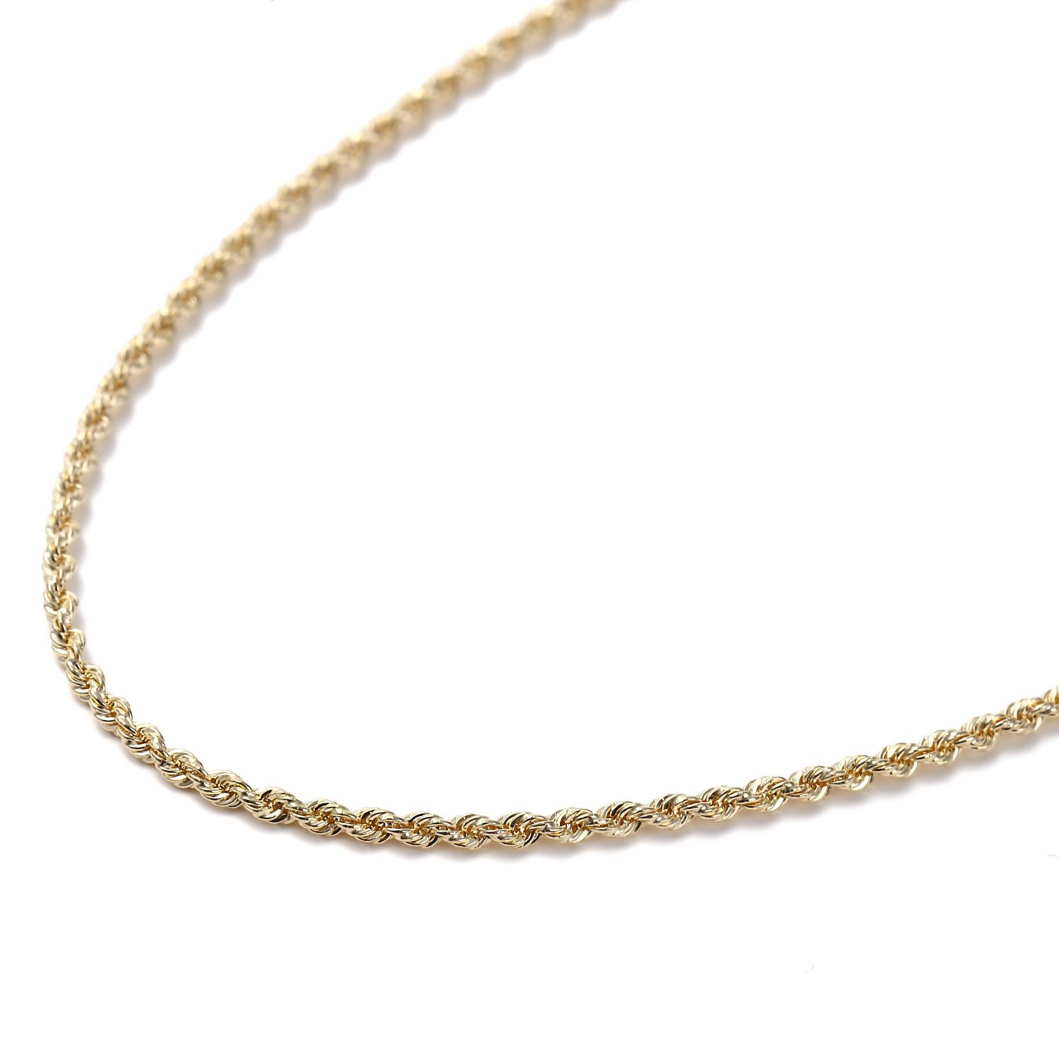 メルカリ最安値!! 18金 18K パイプロープチェーン シャイニー 45cm 