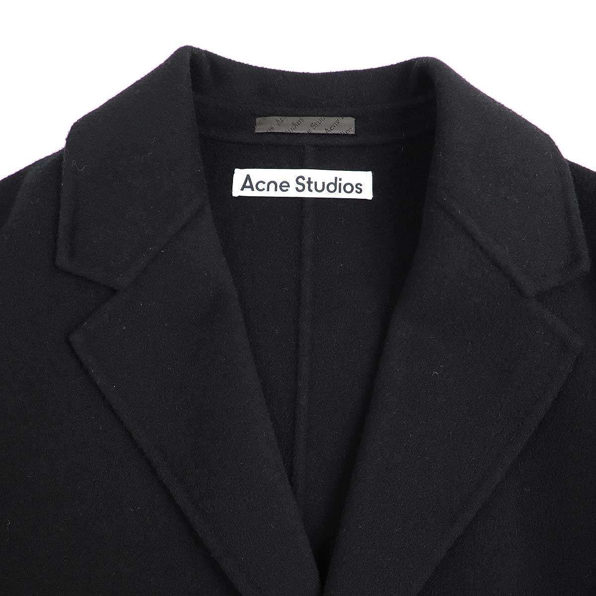 Acne Studios シングルブレストコート　サイズ46 ブラック Acne Studios アクネストゥディオズ 22AW シングルブレストダブル