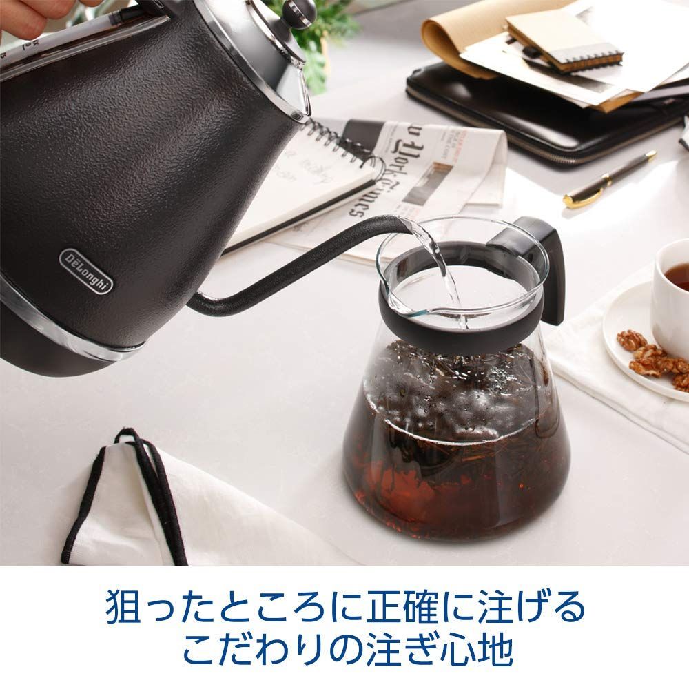 特価商品】アイコナ カフェ グレー デロンギDeLonghi電気ケトル 温度