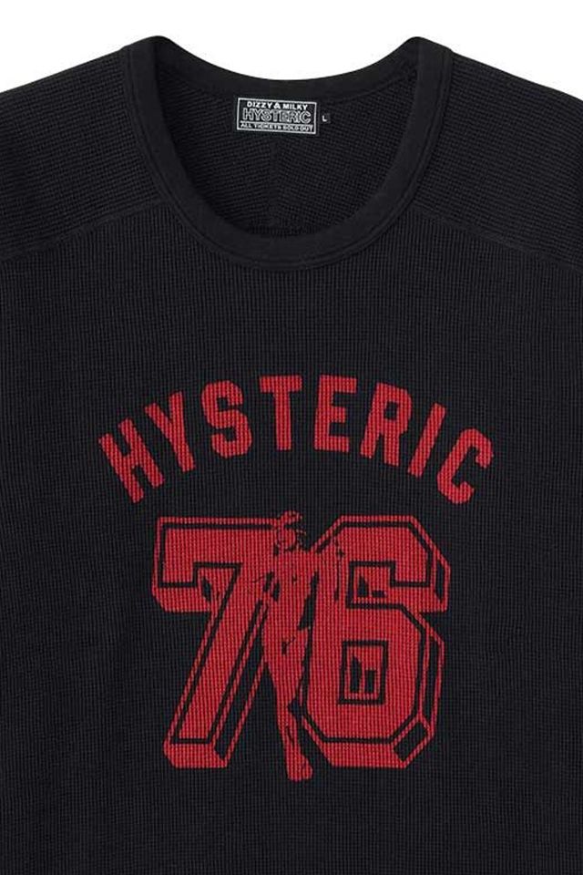 HYSTERIC GLAMOUR ヒステリックグラマー 02253CL16 NUMBER 76 Tシャツ