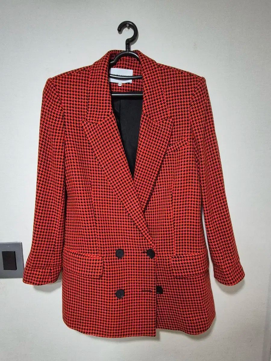 BIMBA Y LOLA ビンバイローラ 赤 千鳥格子 ジャケット 40