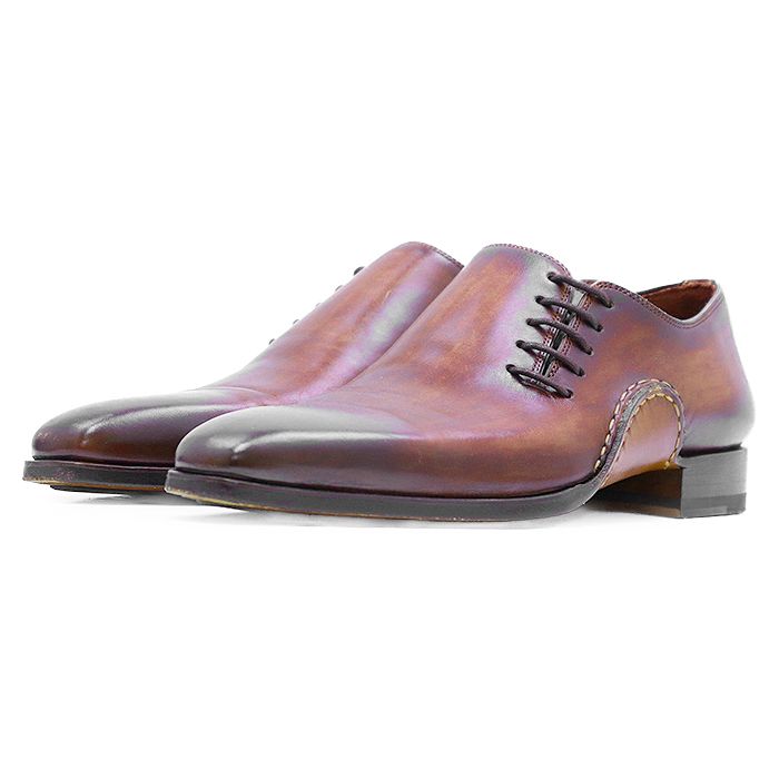 MAGNANNI マグナーニ レザーシューズ FAMILIA BLANCO ファミリアブランコ サイドレース 内羽根 革靴 ドレスシューズ メンズ サイズ 37 ブラウン 茶色 スペイン製 15024