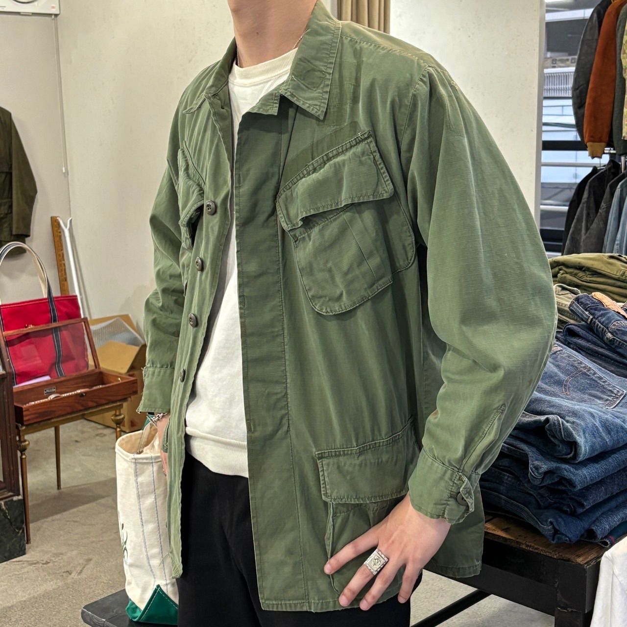 Military】60s Jungle Fatigue Jacket 4th 