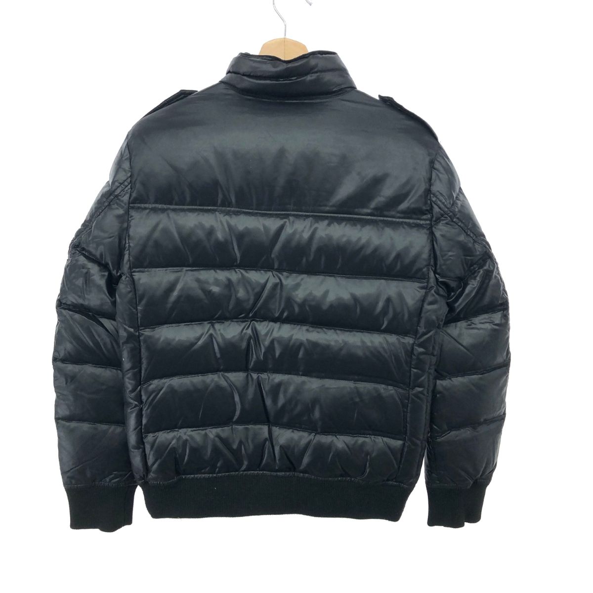 BURBERRY BLACK LABEL ノバチェック ファー ダウンジャケット BURBERRY BLACK LABEL - バーバリー ダウンコートジャケット