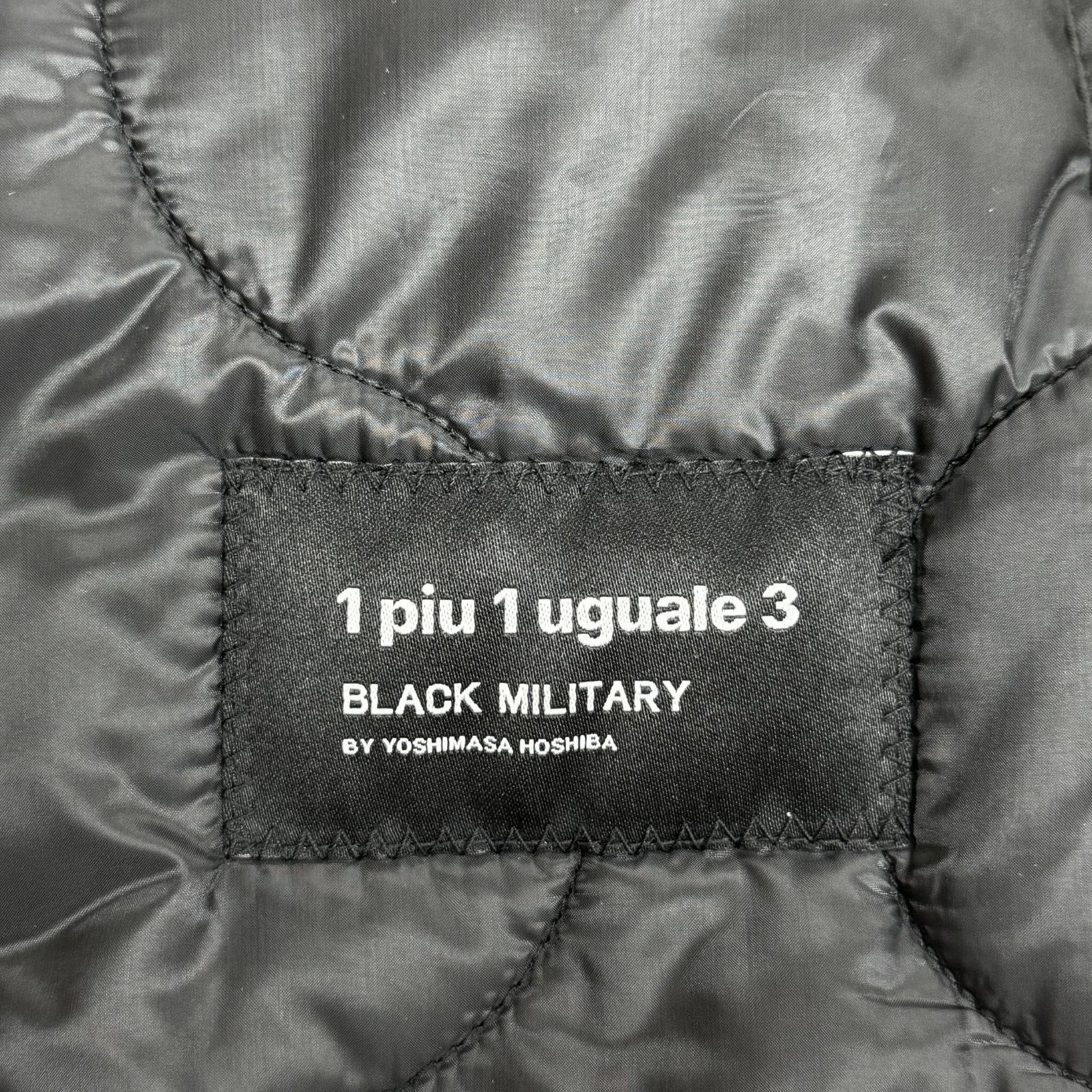 定価121000円 1piu1uguale3 BLACK MILITARY BY YOSHIMASA HOSHIBA M-51 FIELD PARKA フィールドパーカー モッズコート ウノピュウウノグァーレトレ MRC134 ブラック Ⅲ 76472A6