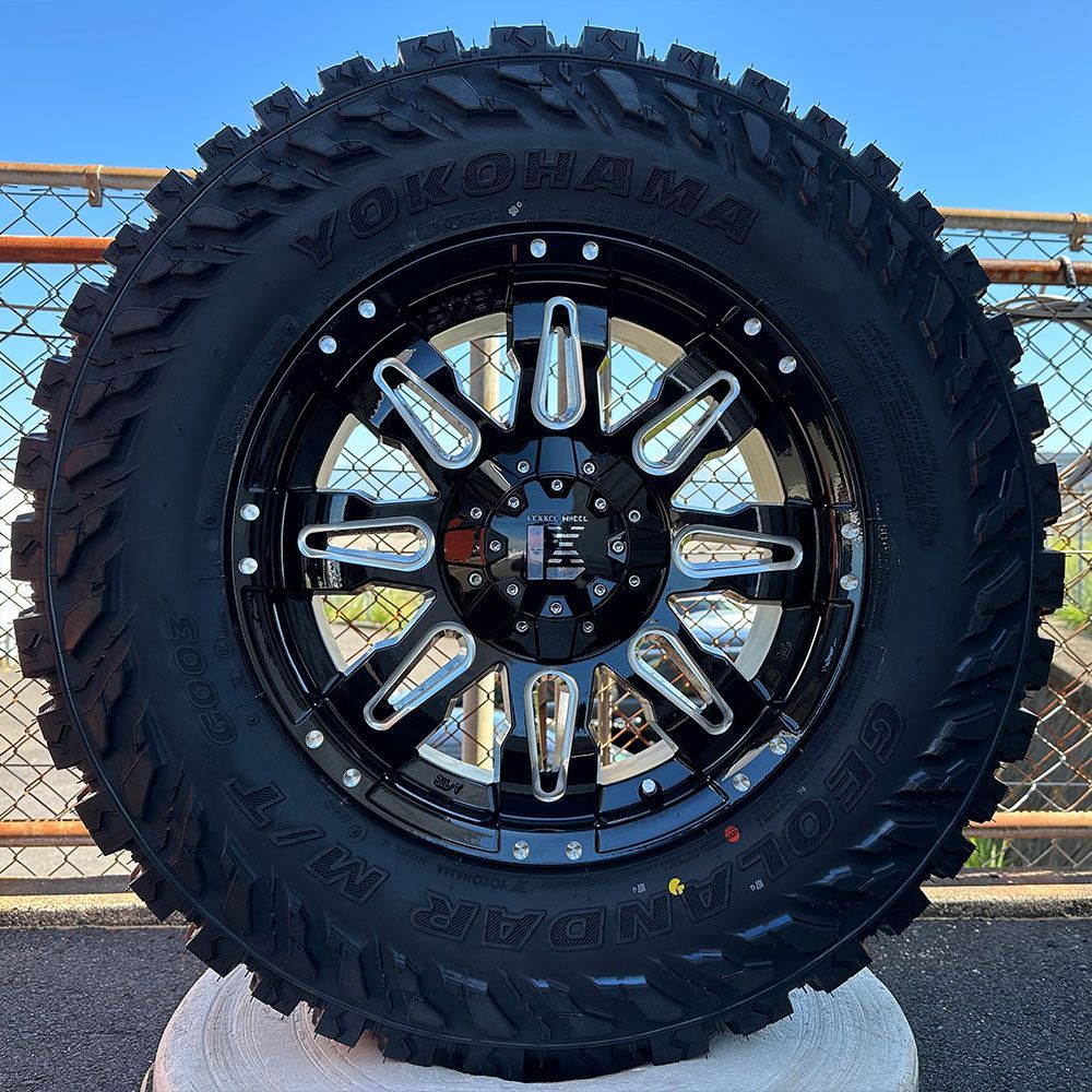 プラド 150系 120系 150プラド 120プラド ハイラックス GUN125 FJ H3 タイヤホイールセット 17インチ Balano YOKOHAMA ジオランダー MT 265 65R17 265 70R17 285 70R17