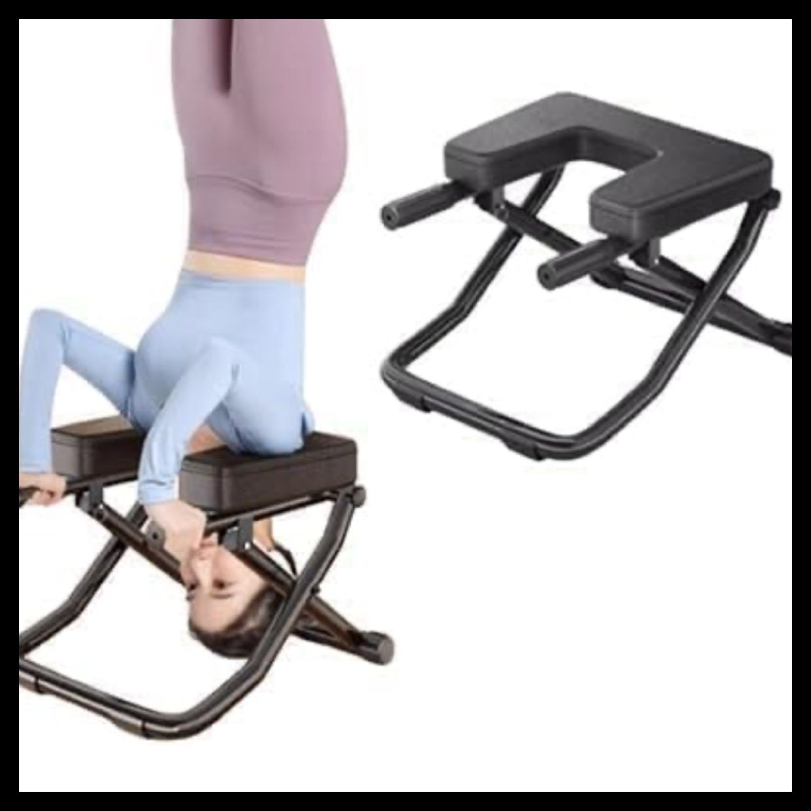 逆立ち椅子 ヨガ反転ベンチ ヨガ補助スツール 多機能逆椅子 ボディー